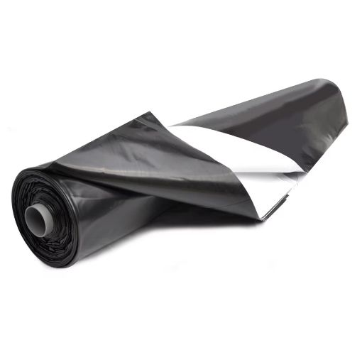 Poza cu Folie 200 microni alb-negru Plastika Kritis 5010
