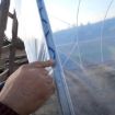 Poza cu Profil metalic galvanizat cu sârmă plastifiată GEO – fixare folie pentru solarii și sere 2.4m