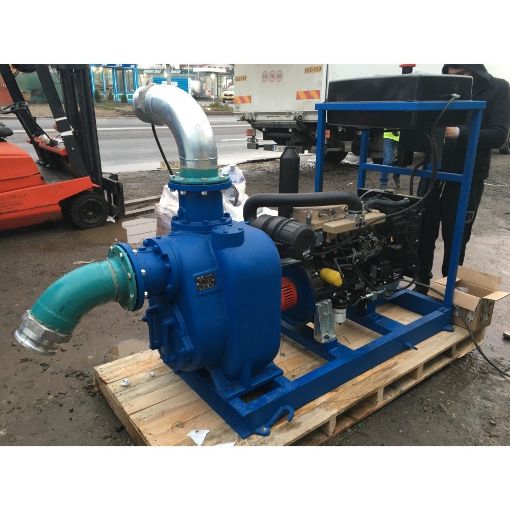 Poza cu Motopompă Kohler 6x6 autoamorsantă pentru ape murdare și debit industrial