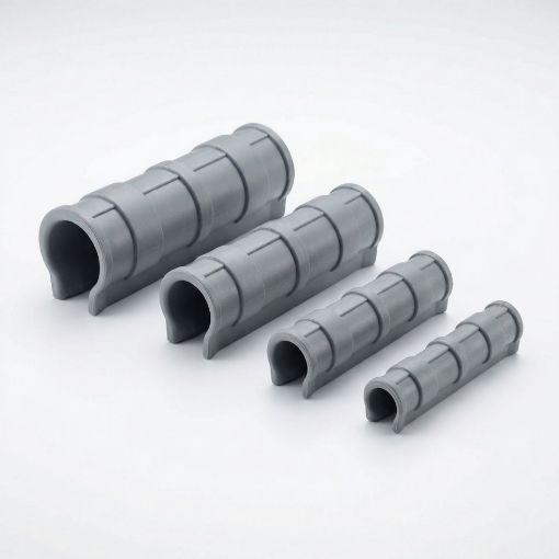 Poza cu Clipsuri PVC 15 cm pentru folie solar – fixare rapidă pe țeavă